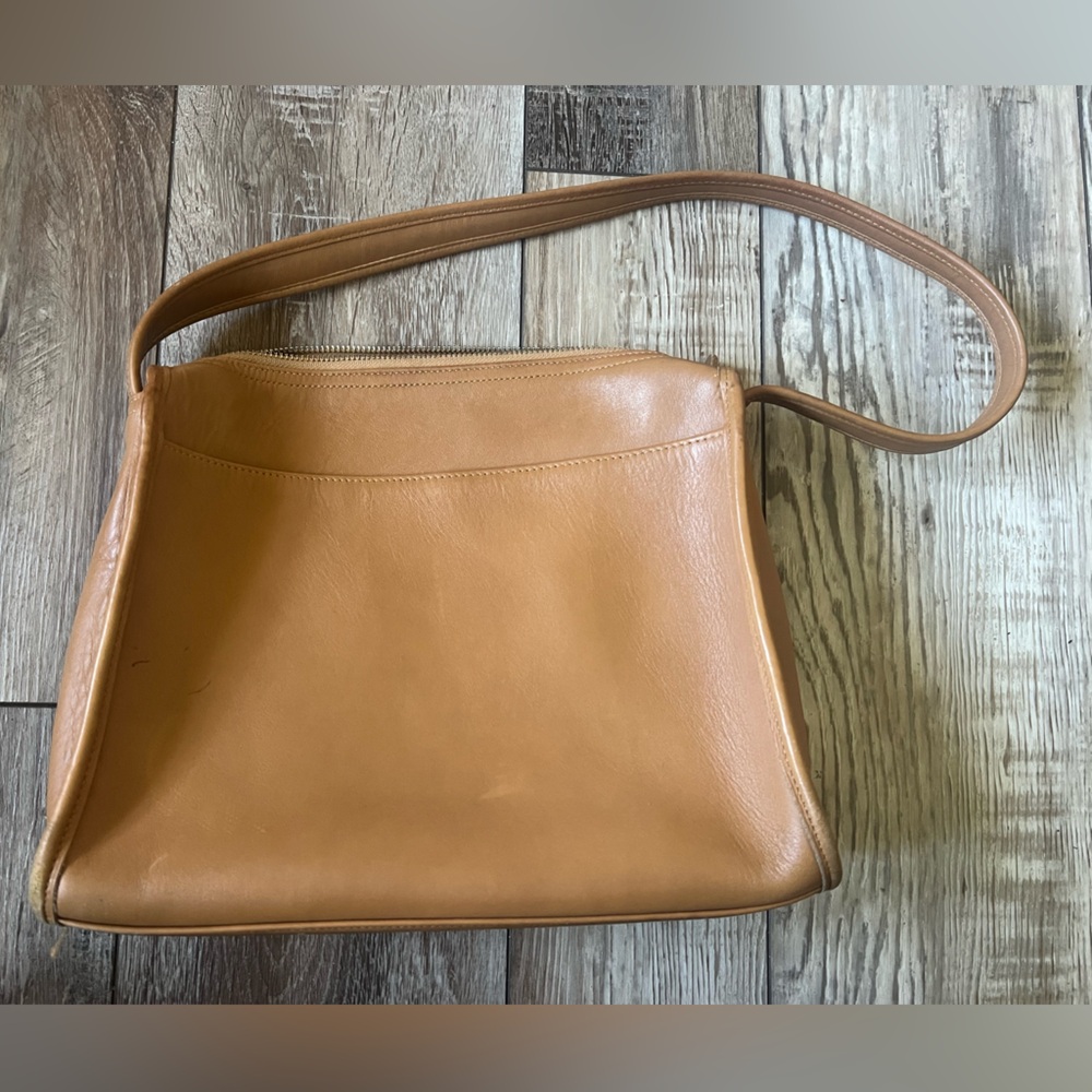Coach Tan Leather Shoulder Bag
